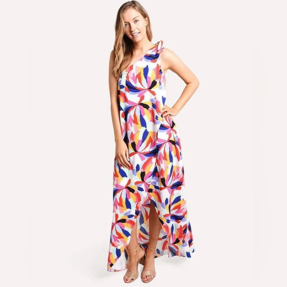 Crosby by Mollie Burch colorful Sasha Maxi dress NWOT Size 10